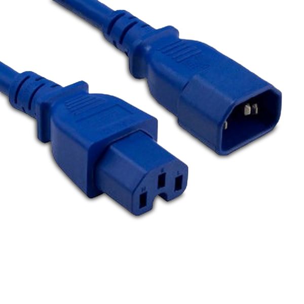 Enet C14 To C15 2Ft Blue Pwr Extension Cord C14C15-BL-2F-ENC